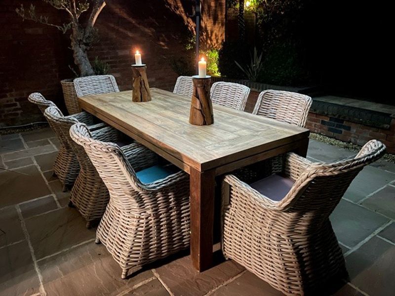 York 8 Chair Dining Set