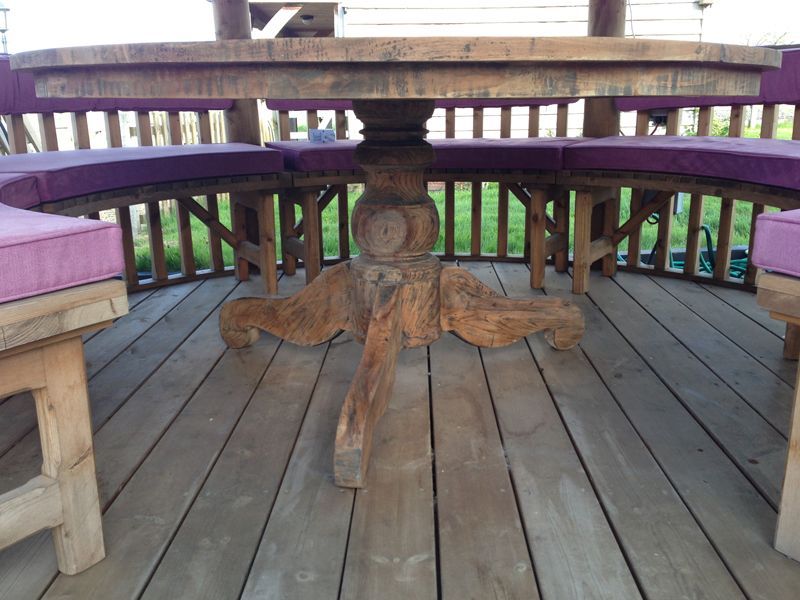 York Round Table -Garden Furniture Centre-Indoor Dining,MidInstock,instock,HighRange,MidRange,ere,Dining Table,Outdoor Furniture,Teak Garden Furniture,Reclaimed Furniture,Outdoor Dining,Teak,Tables,Teak Tables-{collection_title}