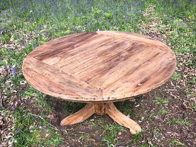 York Round Table -Garden Furniture Centre-Indoor Dining,MidInstock,instock,HighRange,MidRange,ere,Dining Table,Outdoor Furniture,Teak Garden Furniture,Reclaimed Furniture,Outdoor Dining,Teak,Tables,Teak Tables-{collection_title}