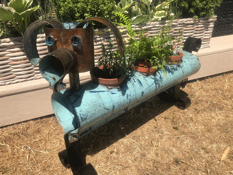 Yuki The Dog Triple Planter