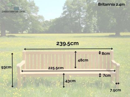 Wholesale Britannia Teak Bench FSC - 240cm