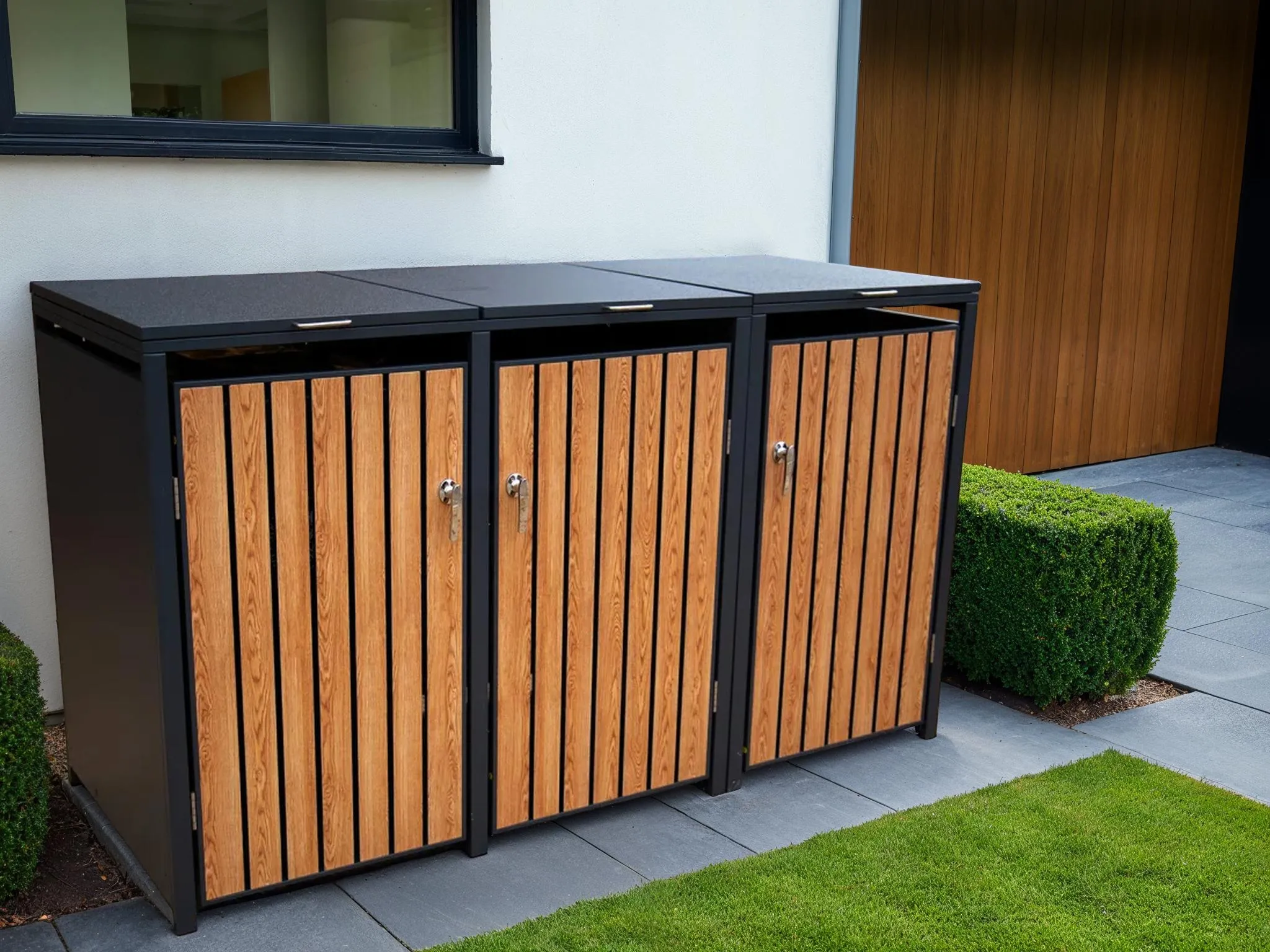 Wholesale Galvanized Steel Wheelie Bin Cover | Triple | Pre-Order