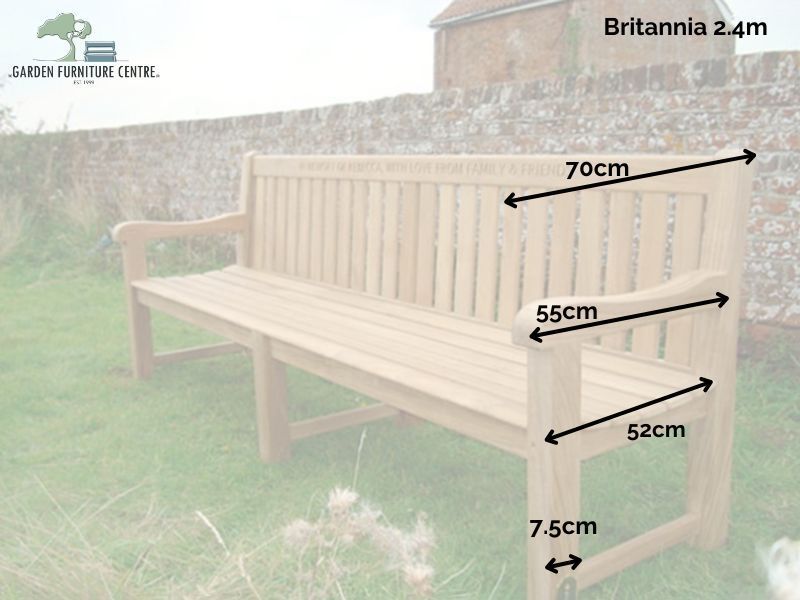 Wholesale Britannia Teak Bench FSC - 240cm
