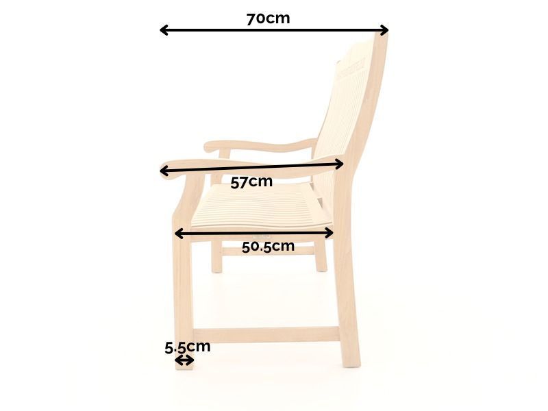 Wholesale Malvern FSC Teak Bench - 120cm
