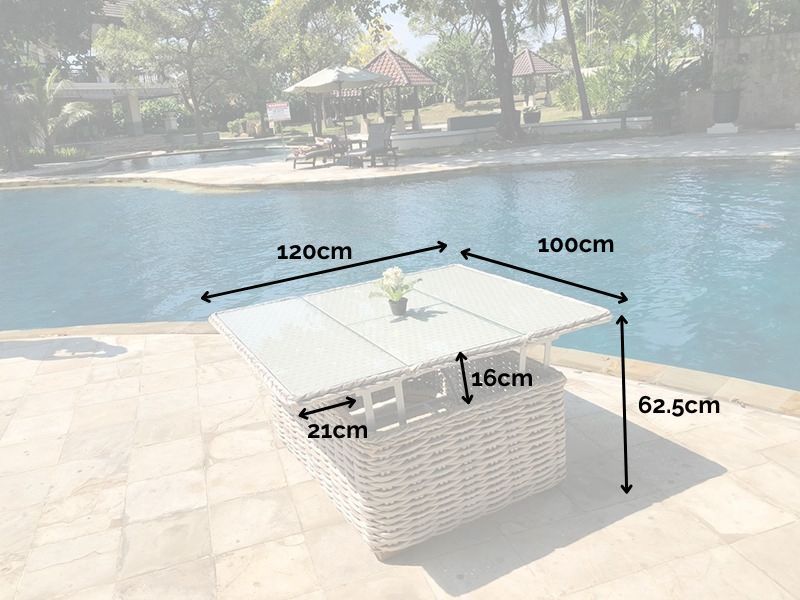 Wholesale Fiji Extending Coffee Table - Rectangular