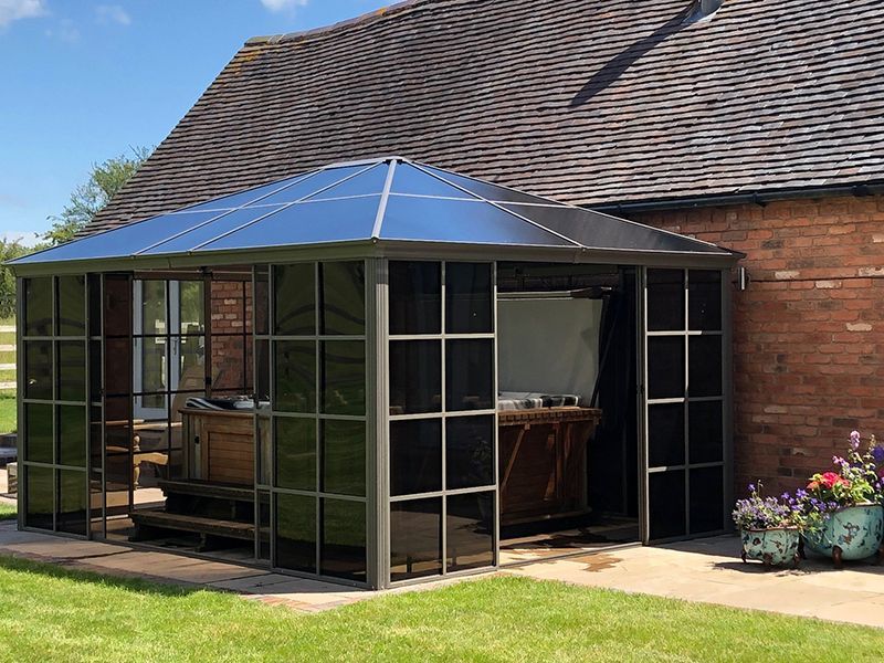 Four Seasons Screen House 3m x 3m-Garden Furniture Centre-HighRange,Screenhouse,Free Standing,Gazebos,Metal Gazebos,All Seasons Gazebos,All Seasons Gazebo Range,Garden Rooms Gazebos,All Seasons Range-{collection_title}