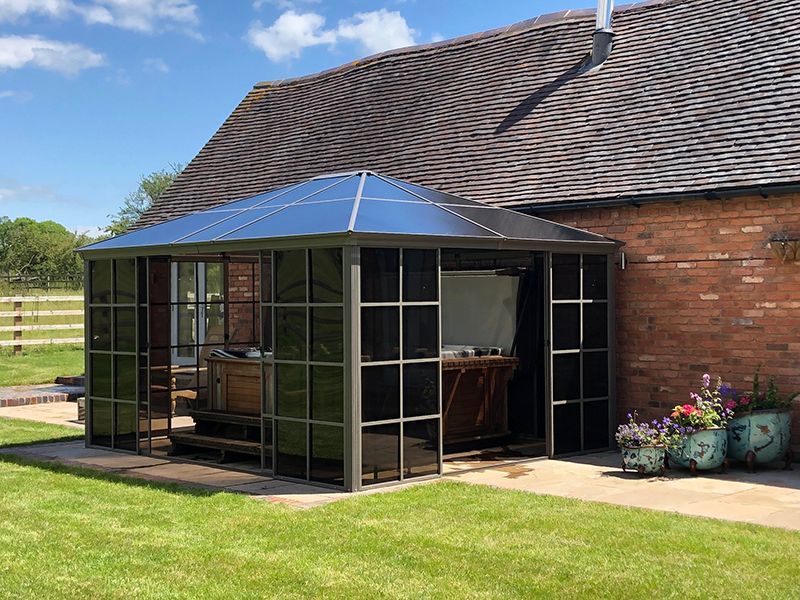 Four Seasons Screen House 3m x 3m-Garden Furniture Centre-HighRange,Screenhouse,Free Standing,Gazebos,Metal Gazebos,All Seasons Gazebos,All Seasons Gazebo Range,Garden Rooms Gazebos,All Seasons Range-{collection_title}