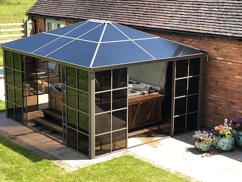 Four Seasons Screen House 3m x 3m-Garden Furniture Centre-HighRange,Screenhouse,Free Standing,Gazebos,Metal Gazebos,All Seasons Gazebos,All Seasons Gazebo Range,Garden Rooms Gazebos,All Seasons Range-{collection_title}