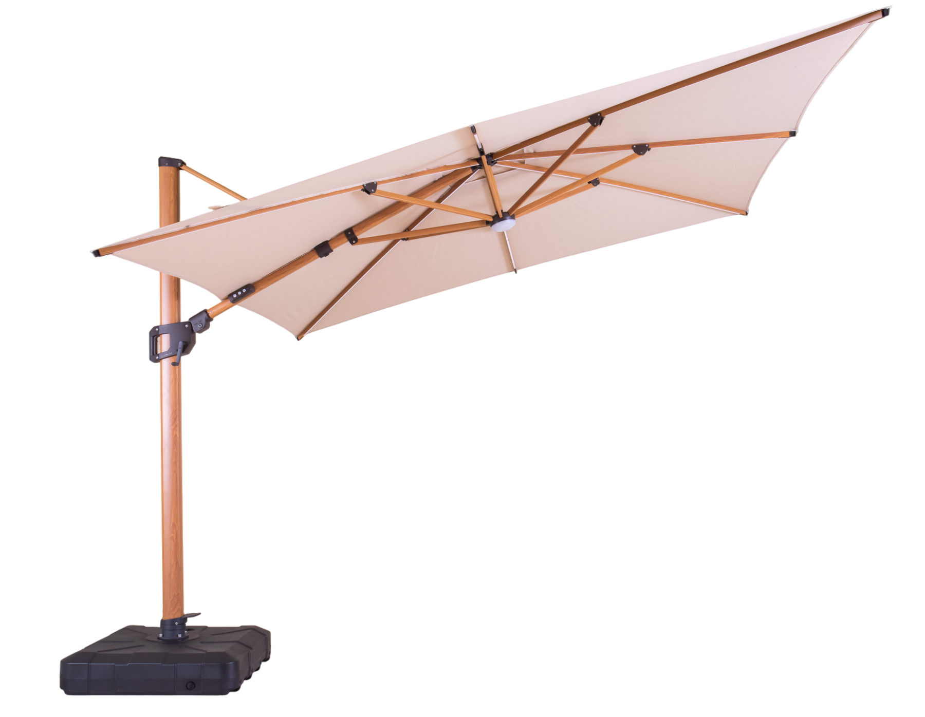 Wholesale Pisa 3M Square Cantilever Parasol with LED Lights