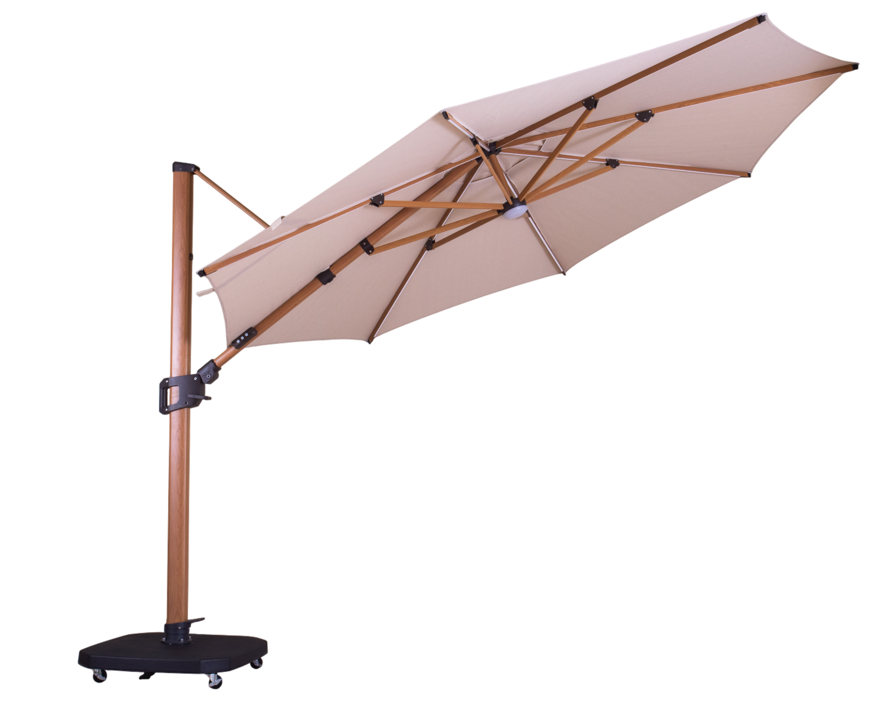 Wholesale Pisa 3.5M Dia Cantilever Parasol with LED Lights