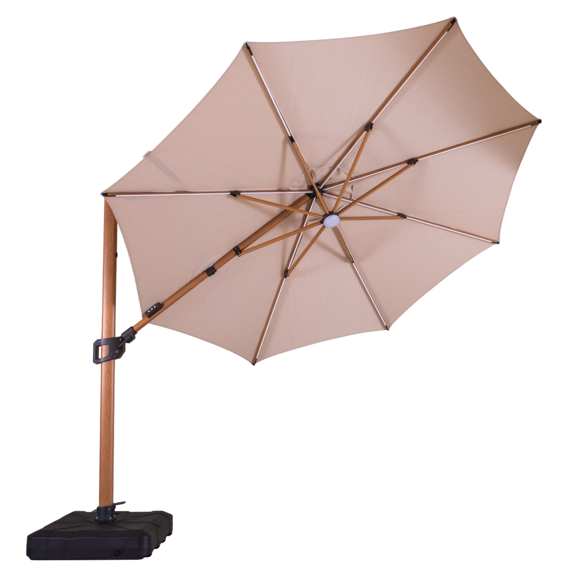 Wholesale Pisa 3.5M Dia Cantilever Parasol with LED Lights