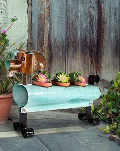 Wholesale Yuki The Dog Triple Planter