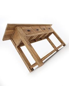 Rustic Teak Console Table