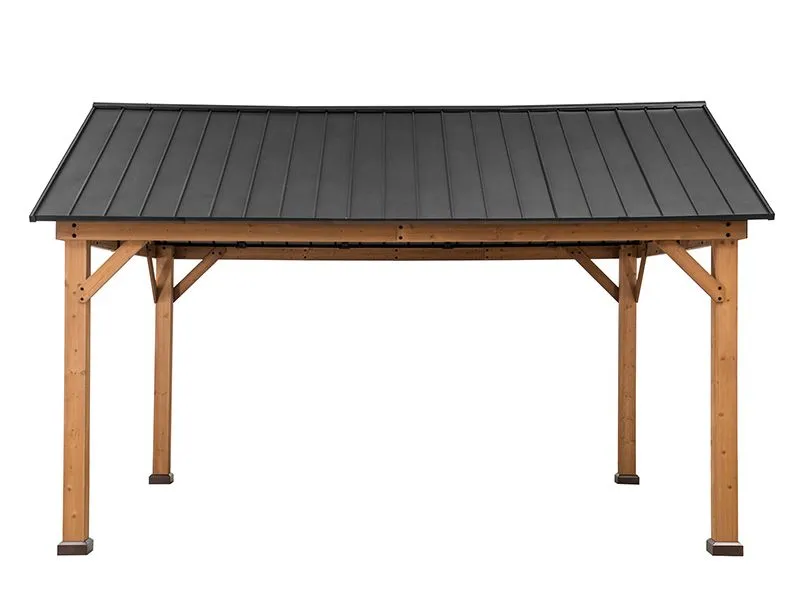 Wholesale Cedar Hard Top Gazebo 3.35X3.99M