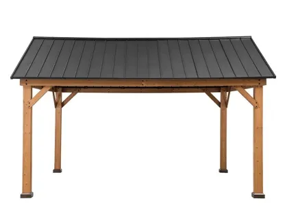 Wholesale Cedar Hard Top Gazebo 3.35X3.99M