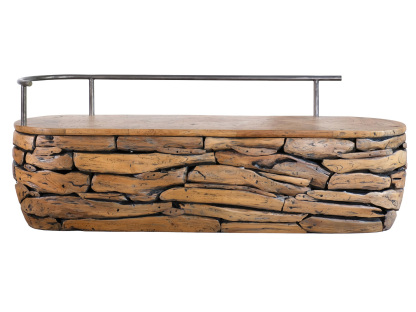 Rokka Root Bench with Backrest