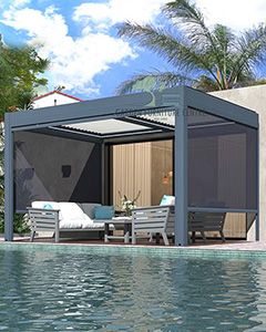 Wholesale Eclipse 3 X 4m LED Motorised Pergola | Wall Mounted