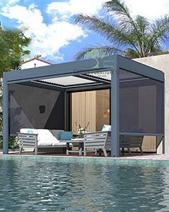 Wholesale Eclipse 3 X 4m LED Motorised Pergola | Wall Mounted
