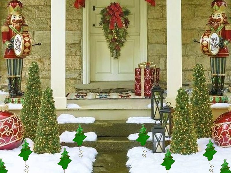 Wholesale Festive Tree Stakes  - Set of 10