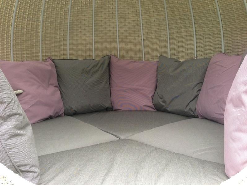 Sumptuous Outdoor Cushions on the Apple Day Bed Sumptuous Outdoor Cushions on the Apple Day Bed