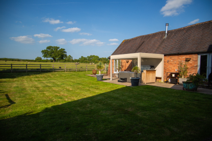 Eclipse 3 X 4m LED Motorised Pergola | Cotswold Stone | Free Standing