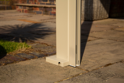 Eclipse 3 X 4m LED Motorised Pergola | Cotswold Stone | Free Standing