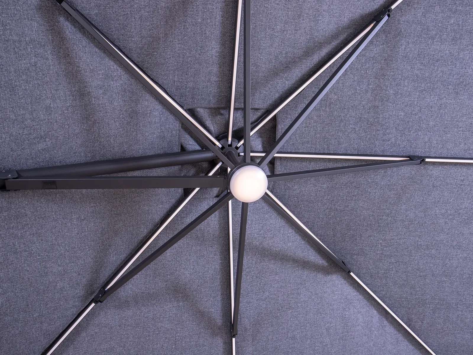 Wholesale Sicily 3M Square Cantilever Parasol With LED Lights