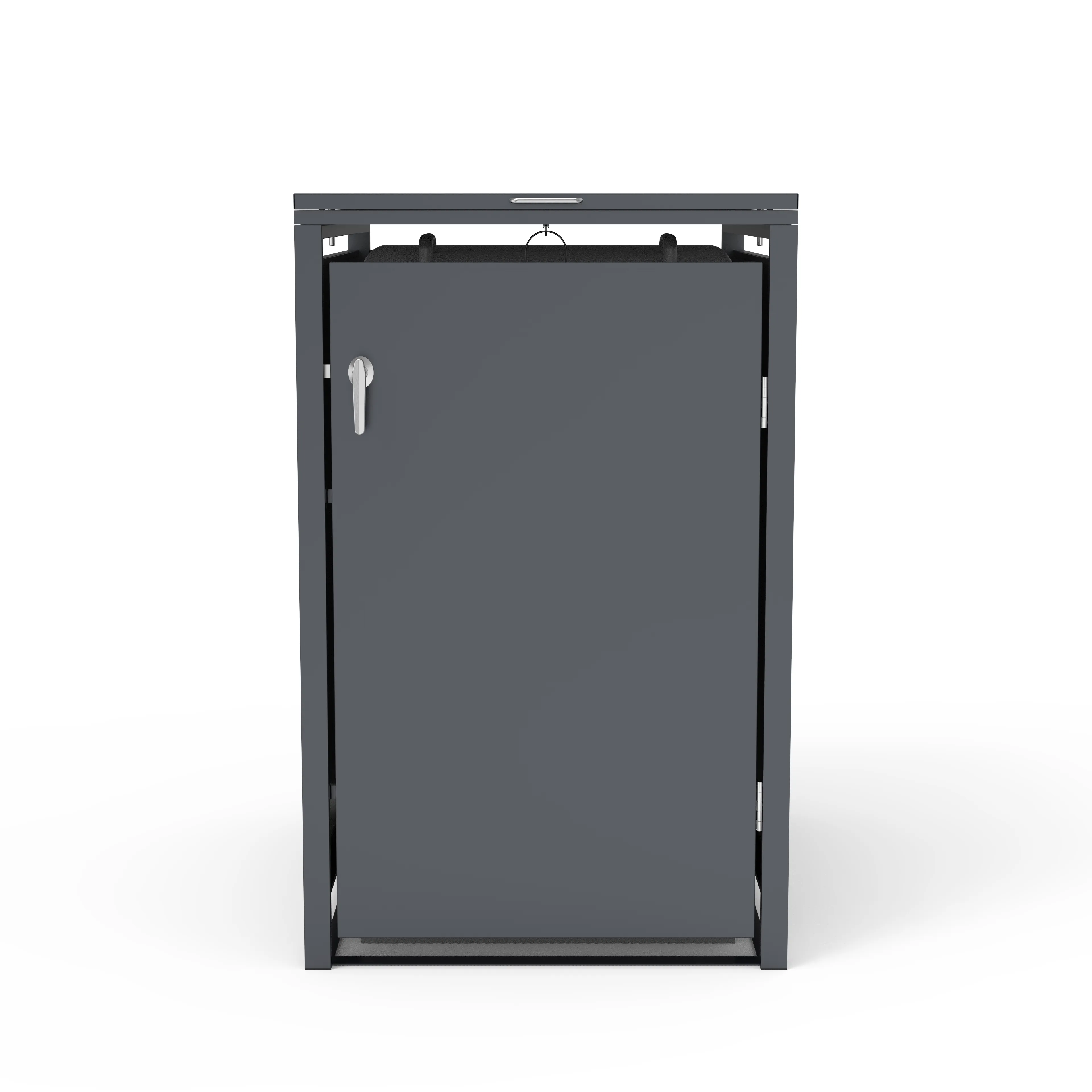 Anthracite 360L Solid Panel Single Wheelie Bin Storage | Pre-Order for Mid-May