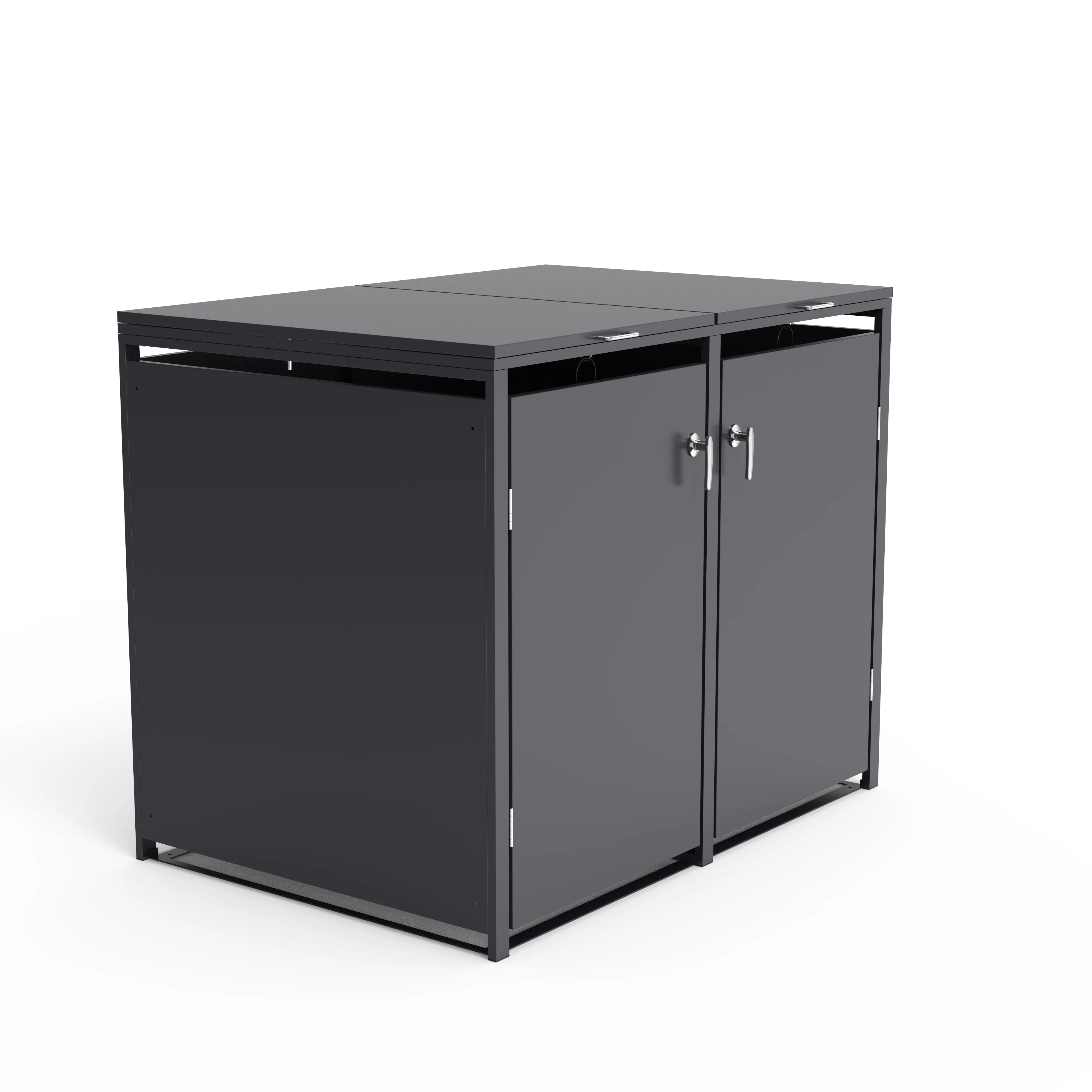 Anthracite 360L Double Panel Wheelie Bin Storage | Pre-Order for Mid-May