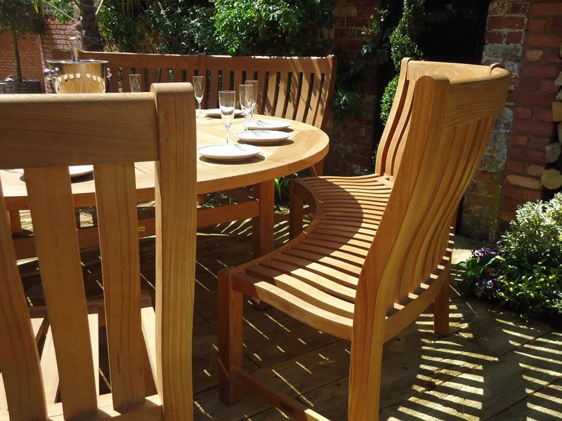 Wholesale Malvern Curved Bench Set