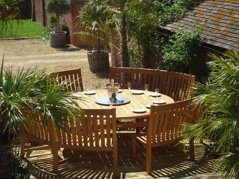 Wholesale Malvern Curved Bench Set