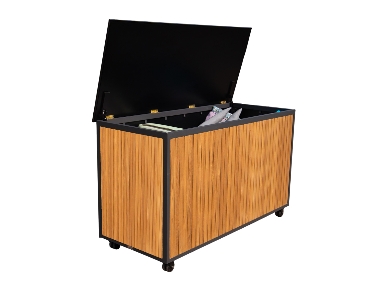 Mandalay Teak Cushion Box | FSC® -Garden Furniture Centre-HighRange,Outdoor Storage,Outdoor Cushions,Cushions,Scatter Cushion,Accessories-{collection_title}