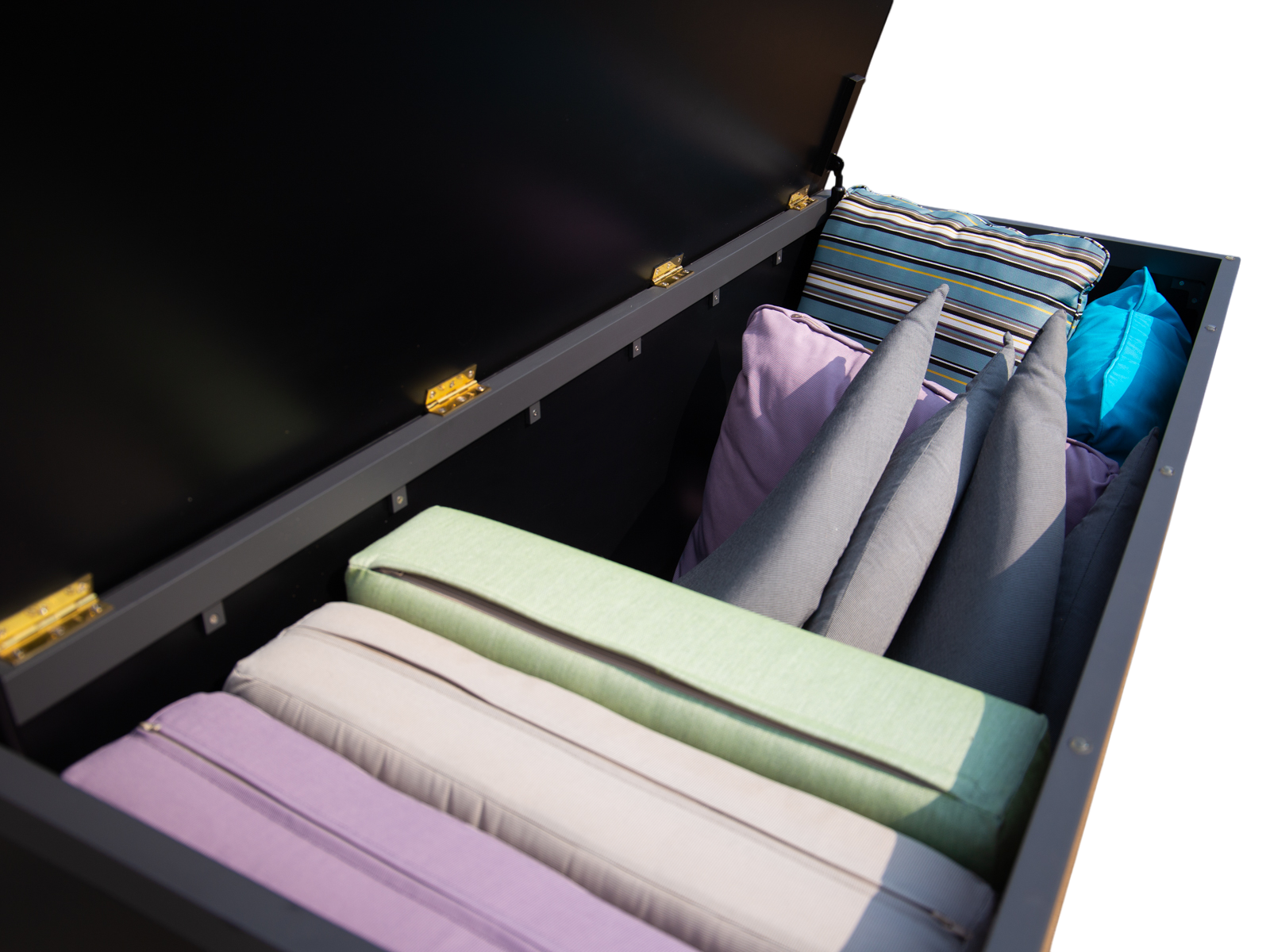 Mandalay Teak Cushion Box | FSC® -Garden Furniture Centre-HighRange,Outdoor Storage,Outdoor Cushions,Cushions,Scatter Cushion,Accessories-{collection_title}