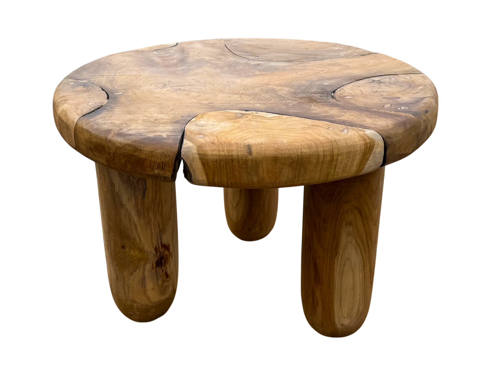 Reclaimed Teak Low Coffee Table Stool-Garden Furniture Centre-Coffee Table,Footstool,Teak,Teak Tables-{collection_title}