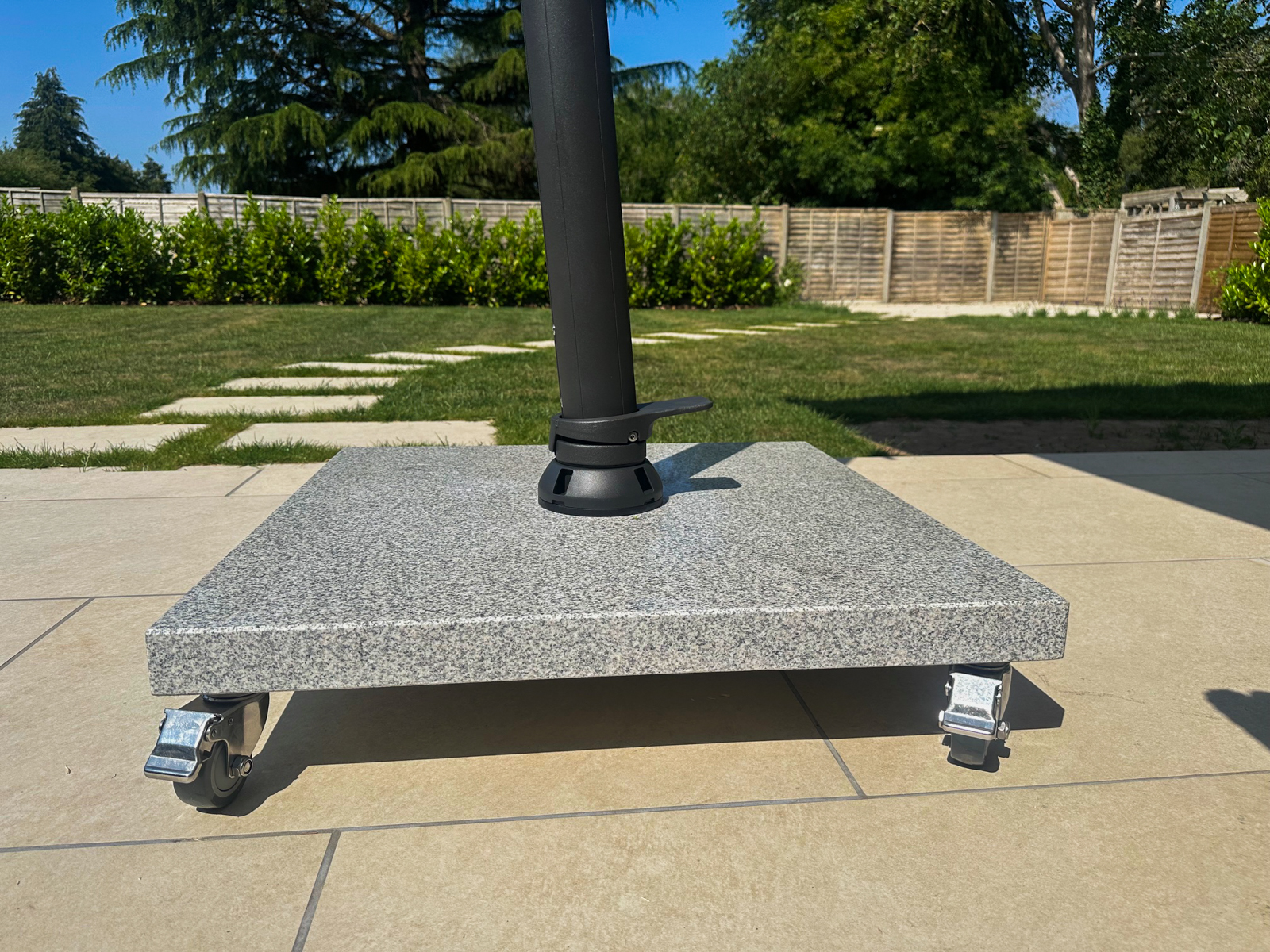 100kg granite base with wheels | Cantilever Parasols