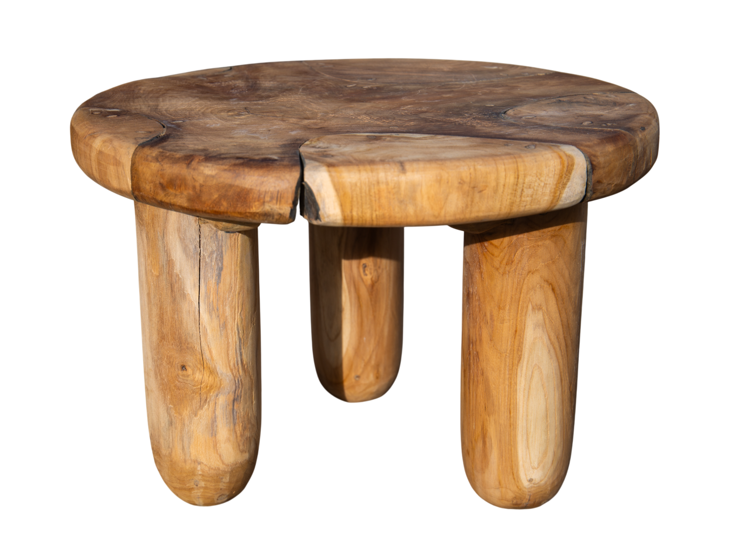 Reclaimed Teak Low Coffee Table Stool