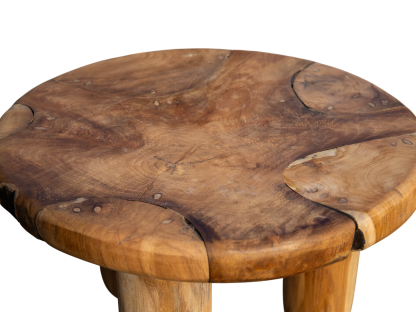 Reclaimed Teak Low Coffee Table Stool
