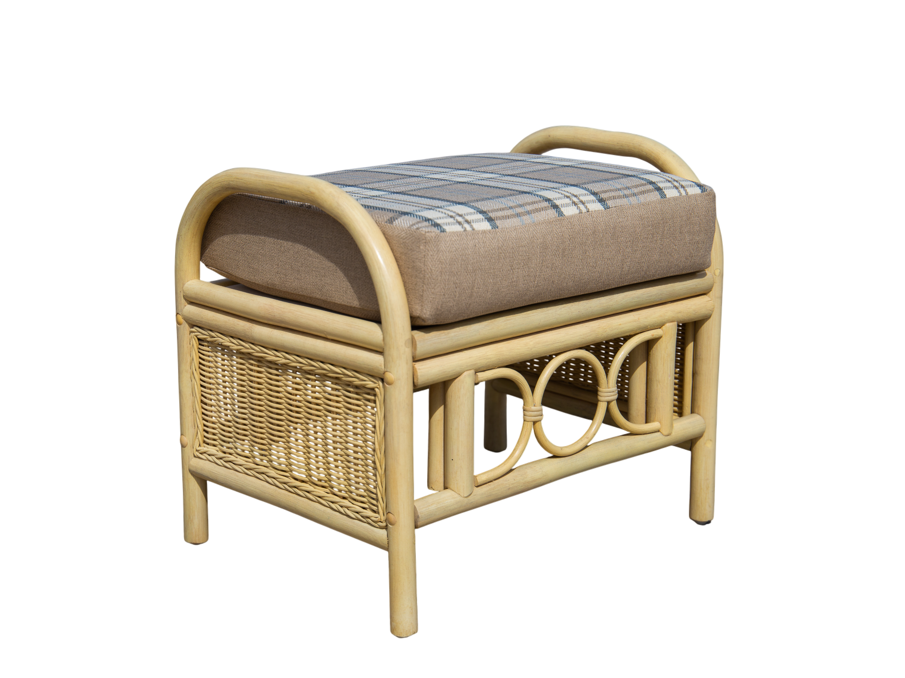 Wholesale Upton Footstool – Kingdom Teak - Main Image