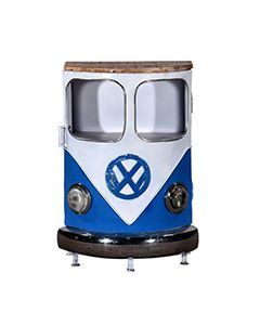 Wholesale Indian VW Bus Bar Cabinet Blue 