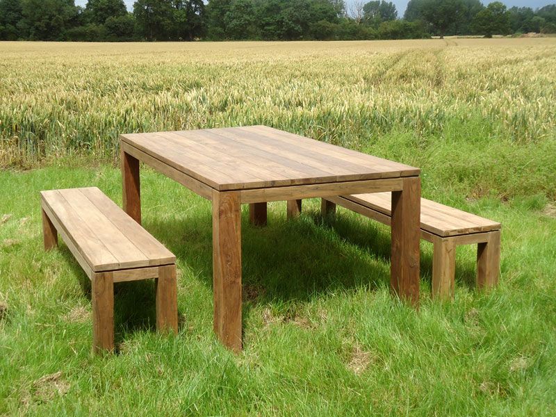 Wholesale Bali Reclaimed Teak Bench Set