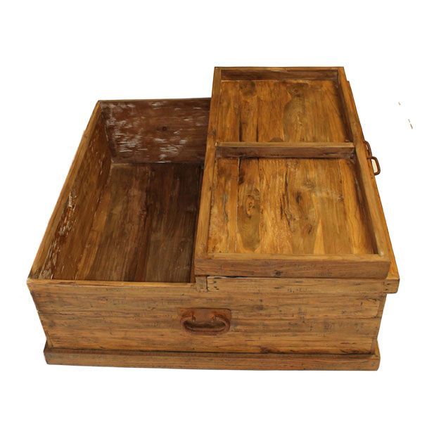 Wholesale Bali Reclaimed Teak Square Storage Box