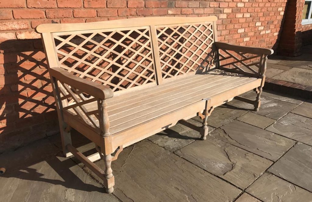 how to restore aged teak - after picture