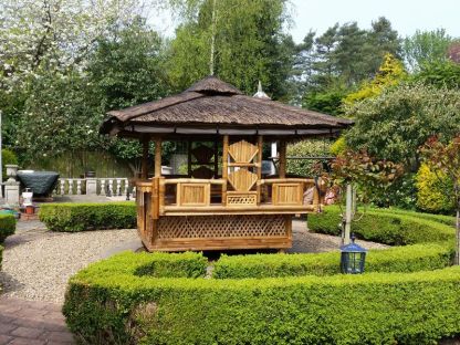 Wholesale Bamboo Gazebo Square 10ft X 11.6ft