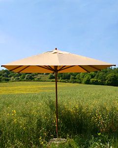 Wholesale Bamboo 3.5m X 2.5m Rec Parasol Beige 