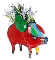 Wholesale Barnyard Flying Pig Planter 