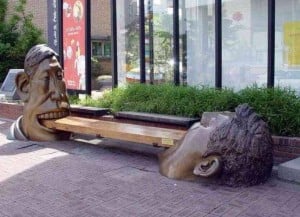 Benches in the Face