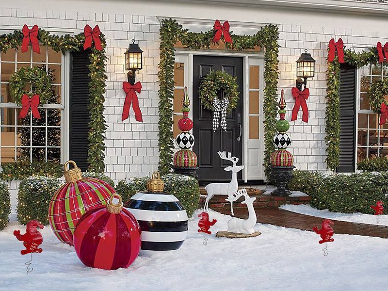 Wholesale Festive Santa Stakes  - Set of 10