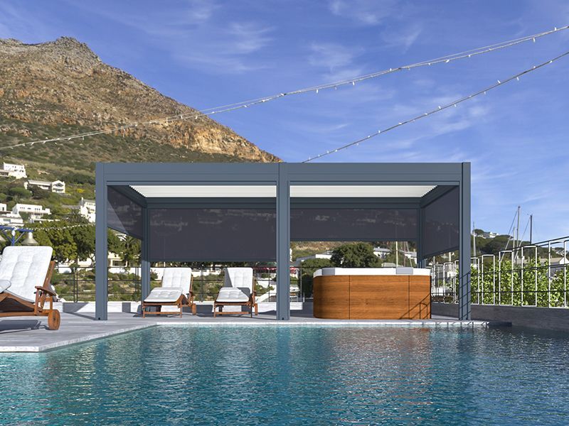 Wholesale Eclipse 6 X 4m LED Motorised Pergola | Free Standing