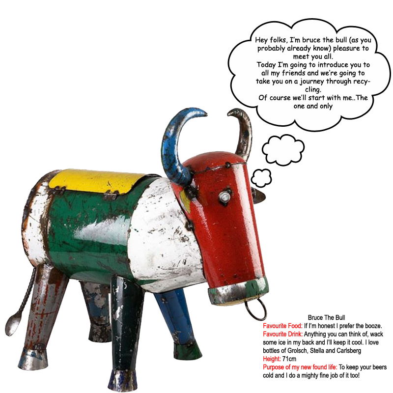 Bruce the bull - the garden furniture centre 
