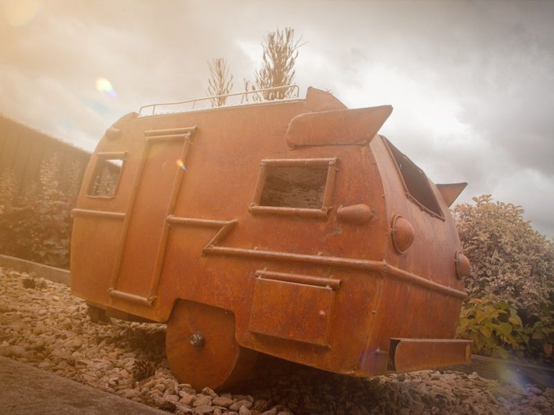 Wholesale Retro Caravan Firepit & Grill